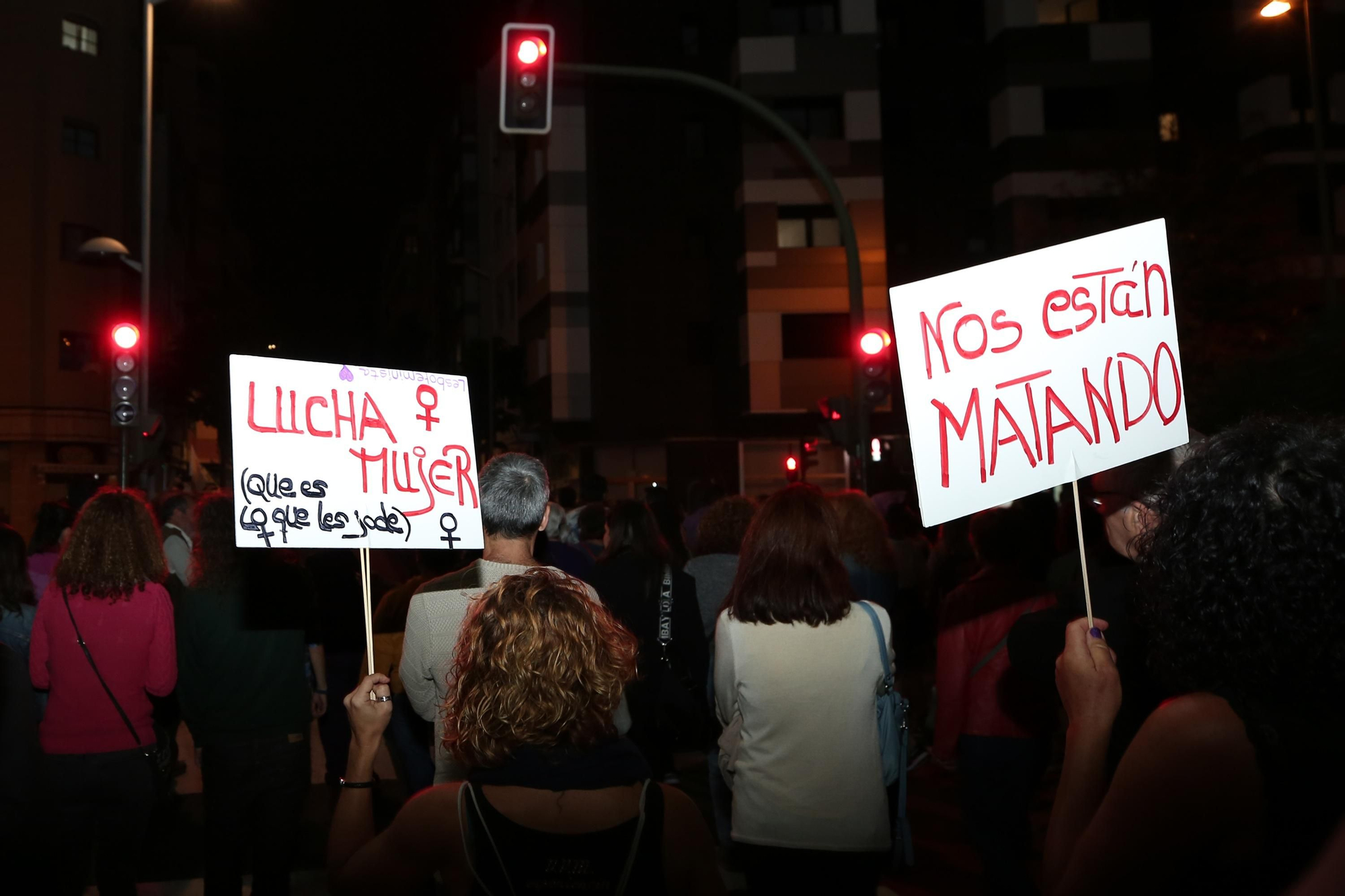 Movilización feminista en Las Palmas de Gran Canaria por el 25N. (Alejandro Ramos).