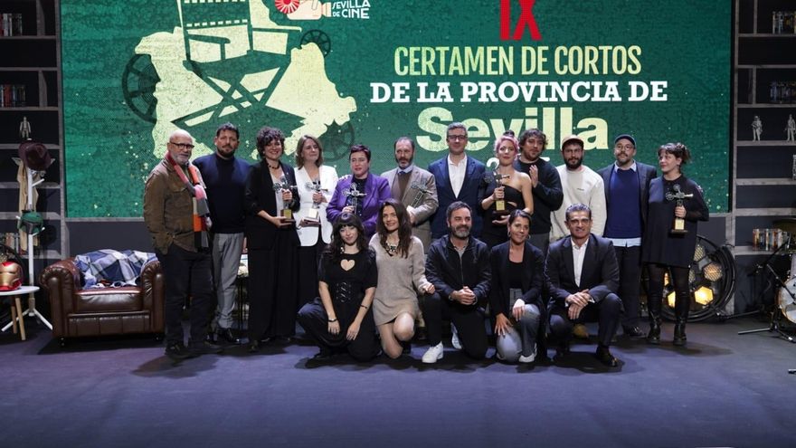 Gala del IX Certamen de Cortos de la Provincia de Sevilla organizado por la Diputación.