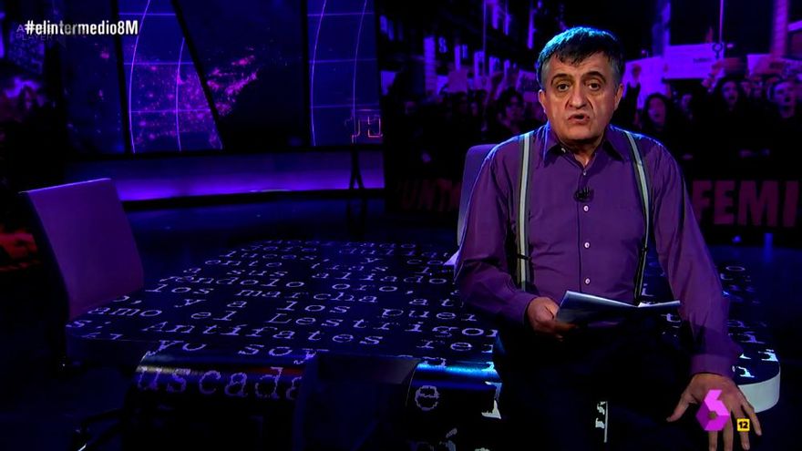 El Gran Wyoming en "El Intermedio" del 8M