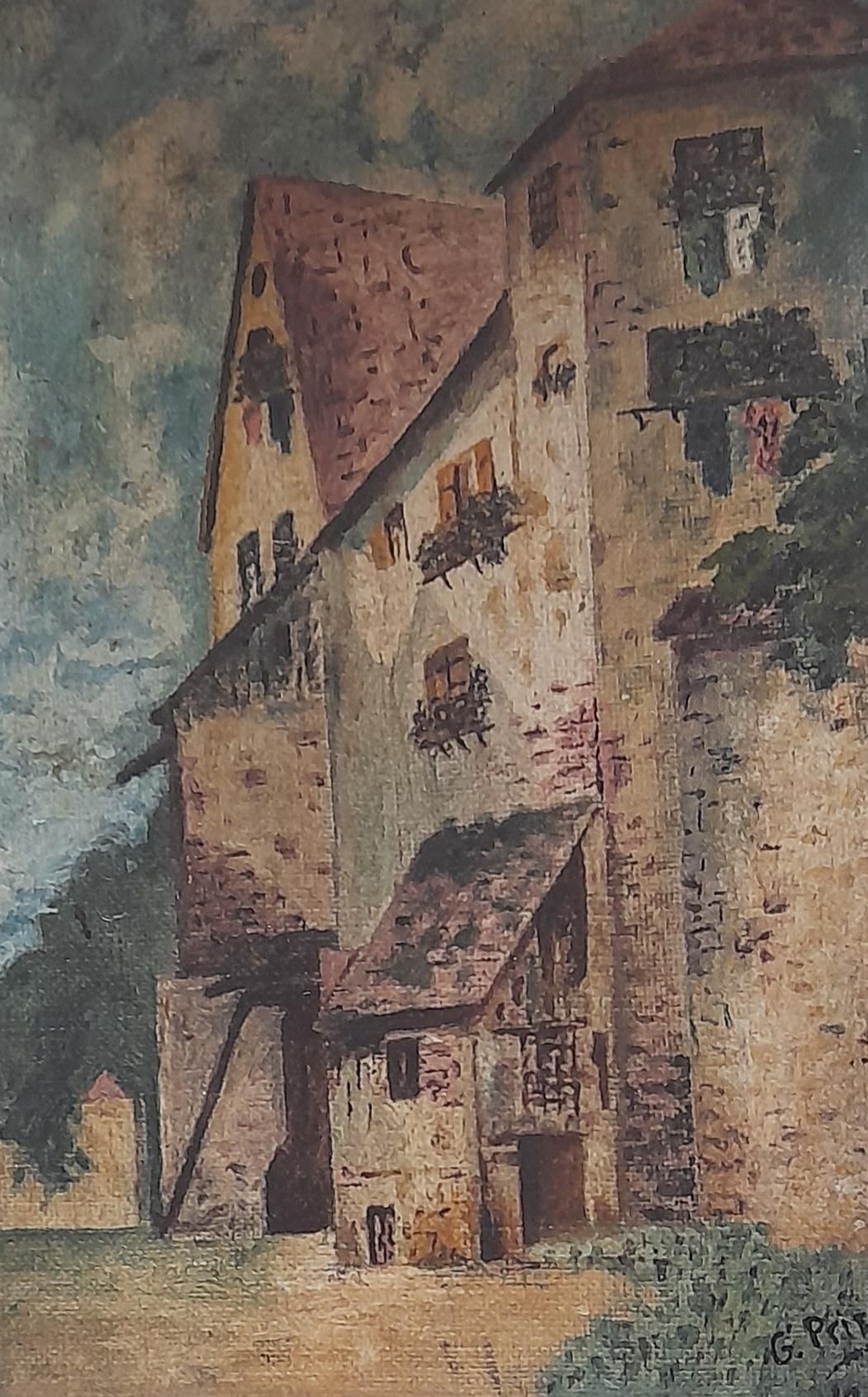 'Casa', de 1910. Primer óleo que pintó Prieto