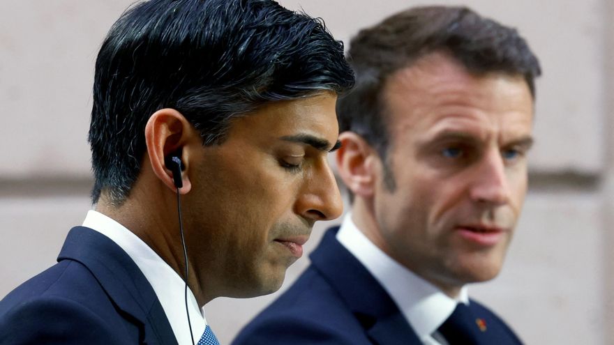 Macron y Sunak coinciden en dar ayuda militar a Ucrania hasta lograr la negociación