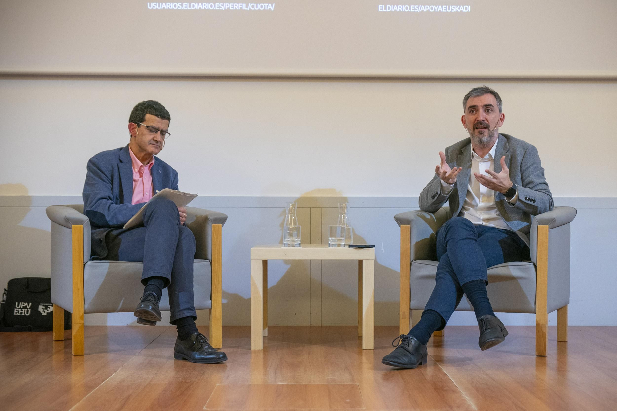 El evento de elDiario.es/Euskadi con Ignacio Escolar y José Luis de Castro, en imágenes