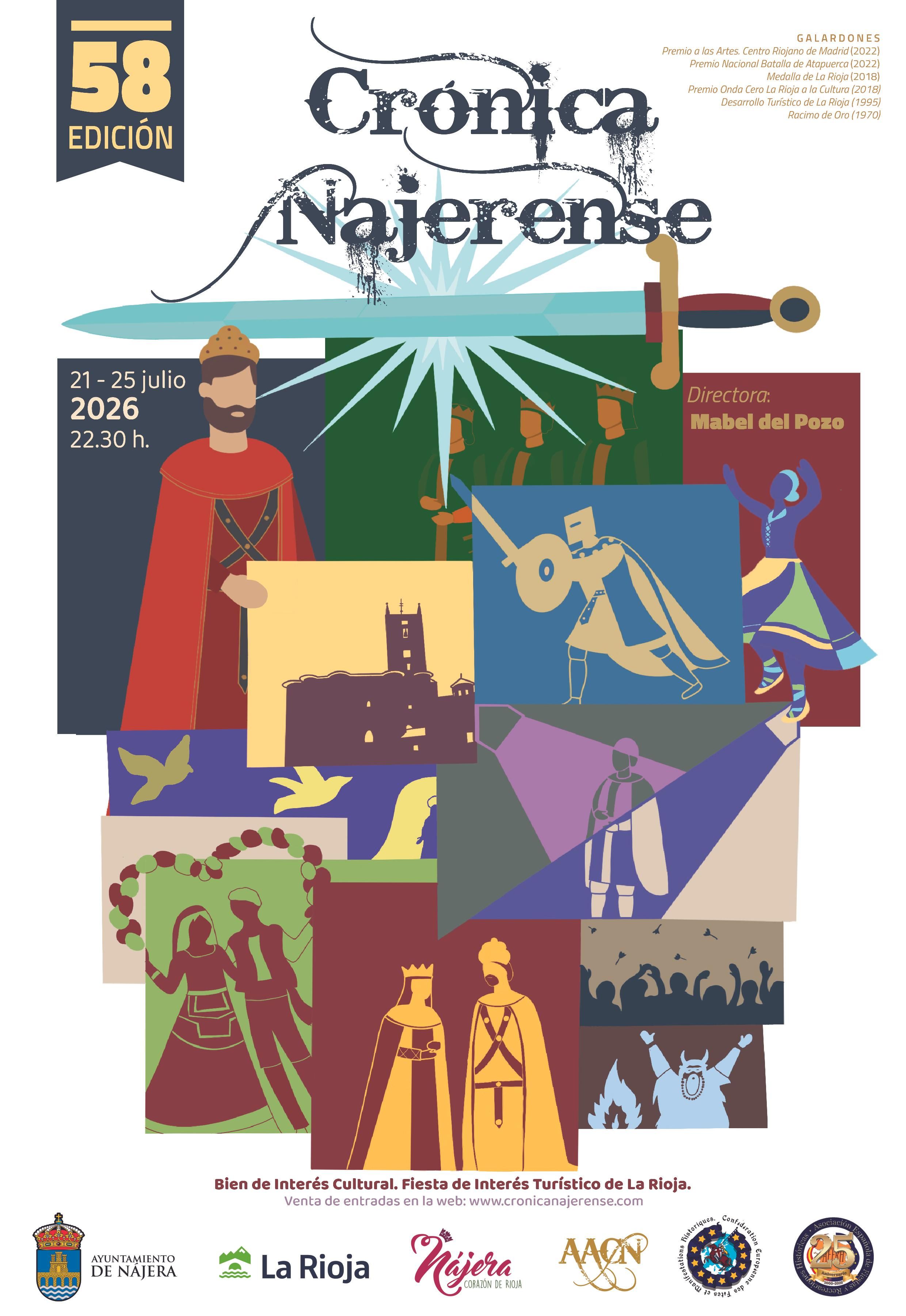 Cartel de la edición 58 de la Crónica Najerense