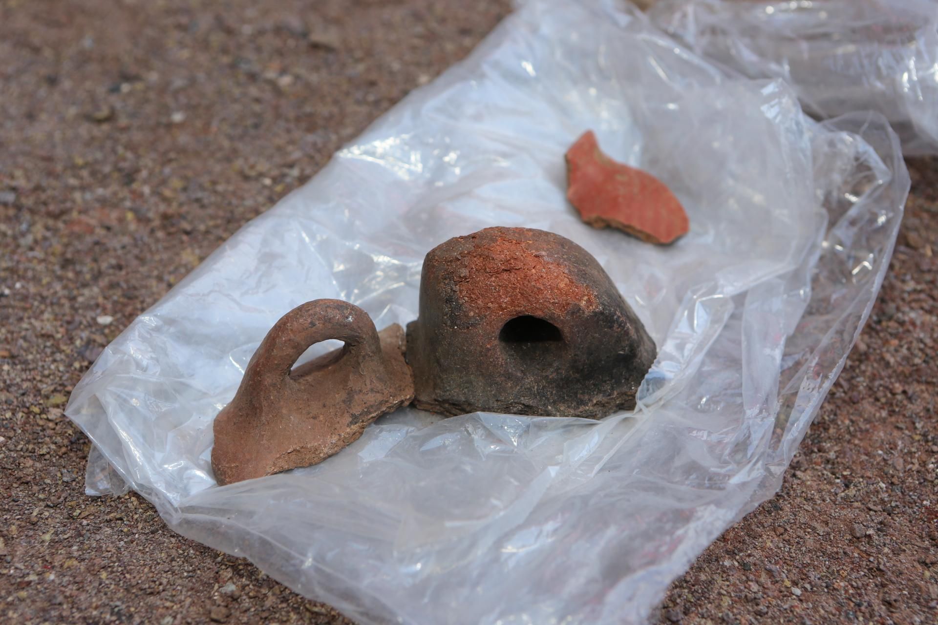 Material encontrado en el yacimiento de Sardina de Gáldar (ALEJANDRO RAMOS)