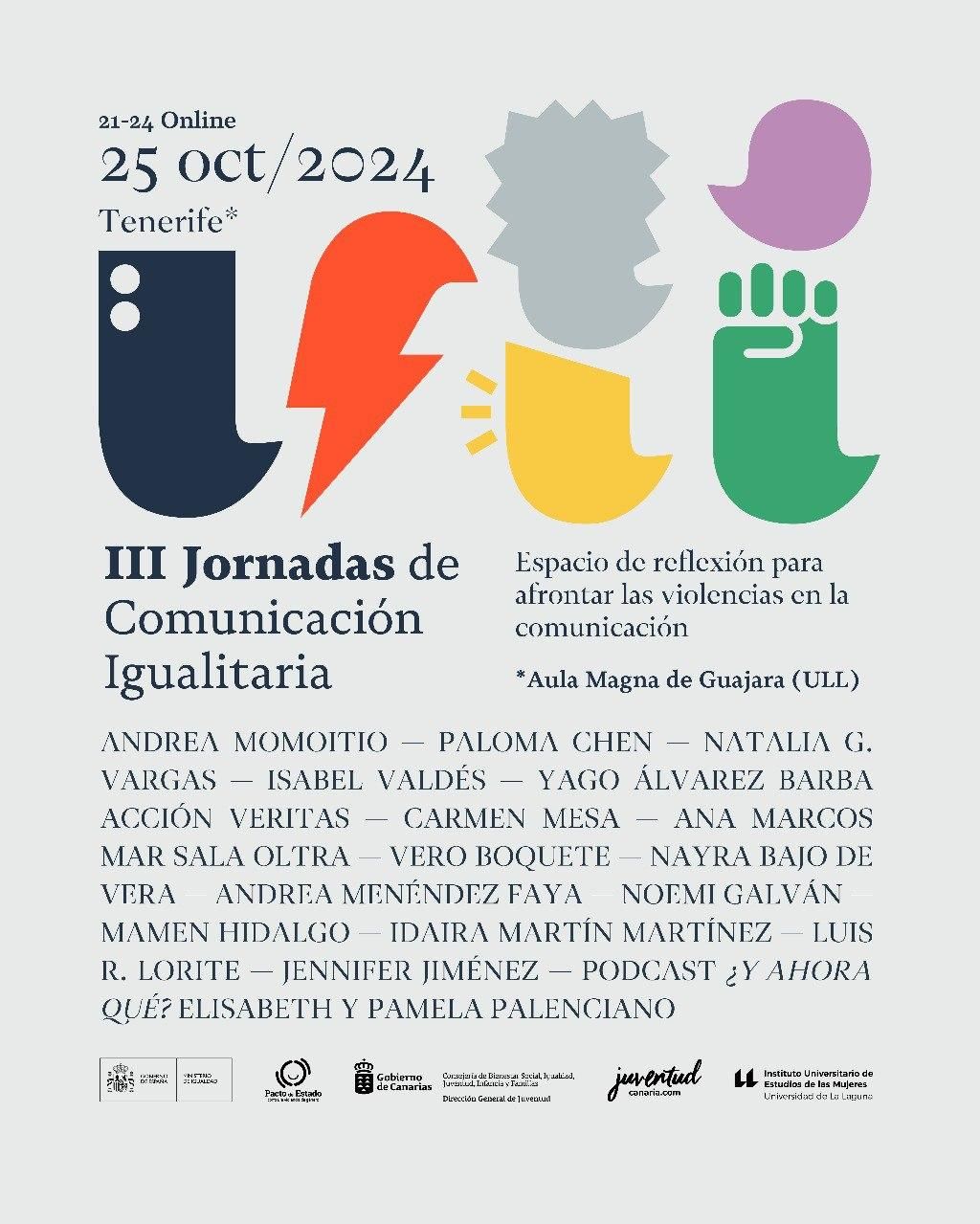 Cartel de las III Jornadas de Comunicación Igualitaria