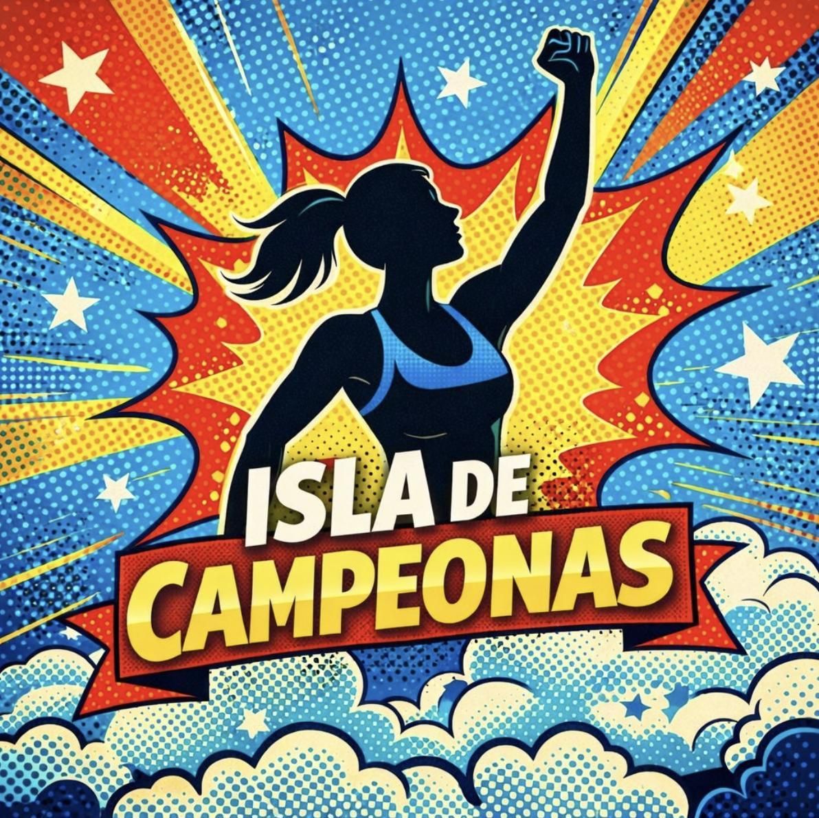 El logotipo del podcast Isla de Campeonas.