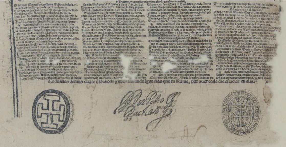 Fragmento del manuscrito del siglo XVI del 'Testamento y disposiciones testamentarias de licenciado Domingo Álvarez Ronquillo', que conserva la Universidad de Alcalá