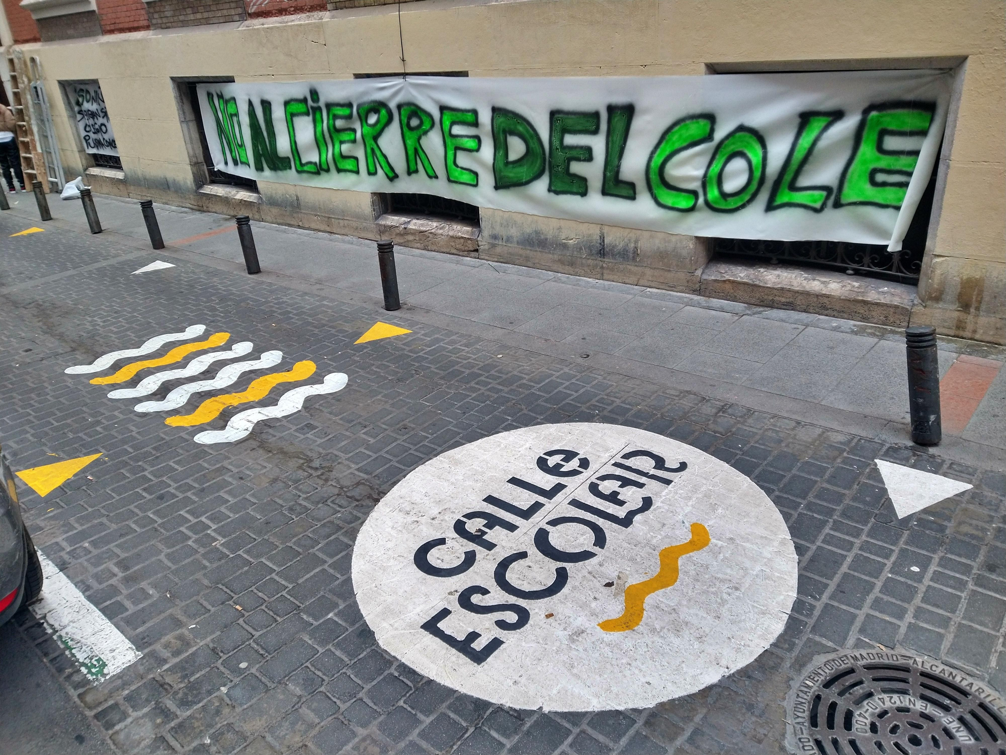 Otra de las pancartas en el Purísima Concepción