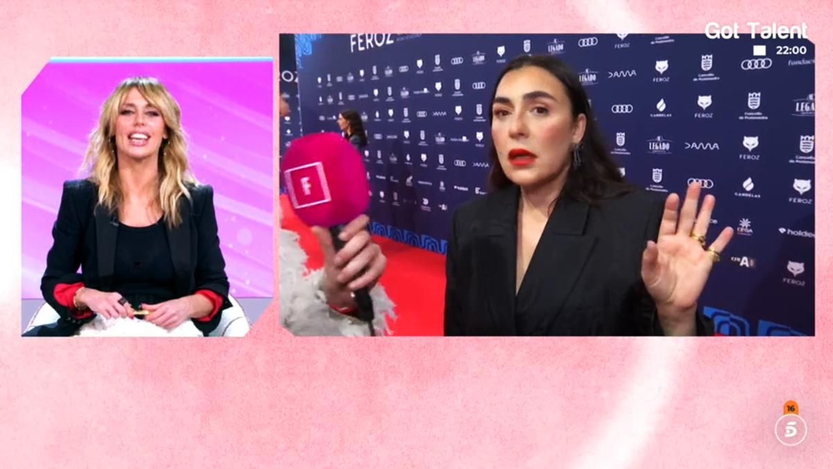 Candela Peña promocionó en Telecinco a RTVE, para sorpresa de Emma García: "Váyanse a La 2 a ver lo nuestro"