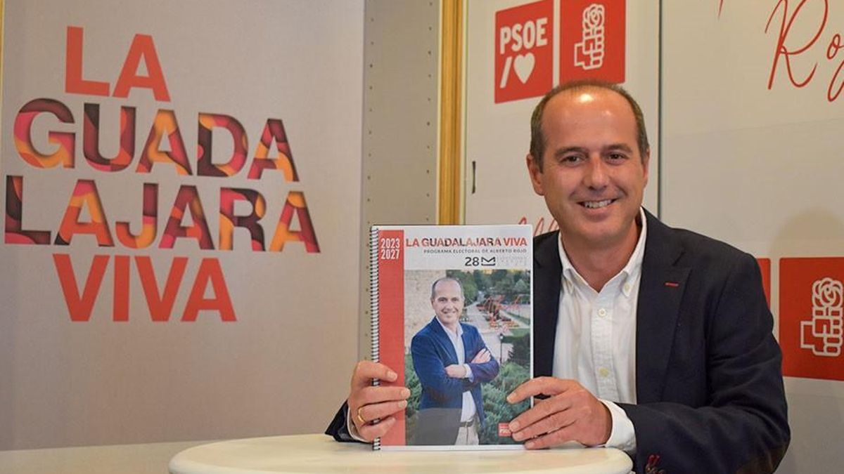 El candidato del PSOE en Guadalajara, Alberto Rojo.