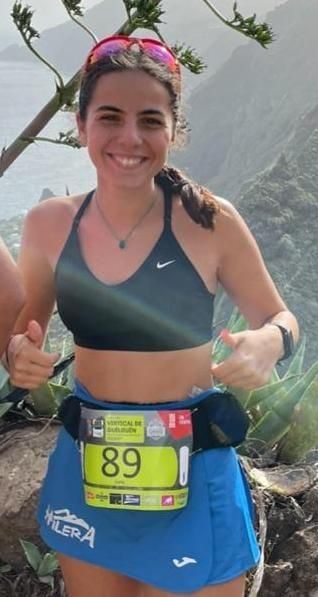 Lucía Canto Geiries en una prueba deportiva.