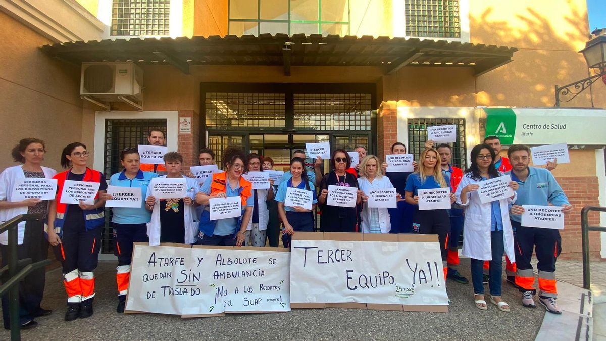 Los recortes ponen cada noche en peligro la atención médica de 40.000 habitantes de dos pueblos de Granada