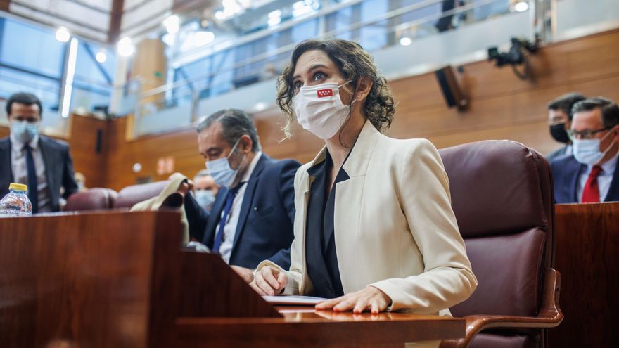 La presidenta de la Comunidad de Madrid, Isabel Díaz Ayuso