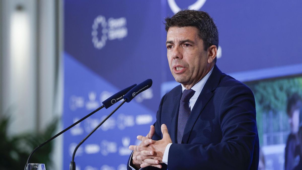 El presidente de la Generalitat Valenciana, Carlos Mazón, este lunes en Madrid.