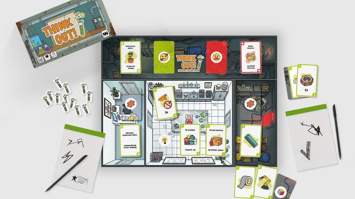 'Think Out!', un juego de mesa irreverente para fomentar y despertar la capacidad creativa