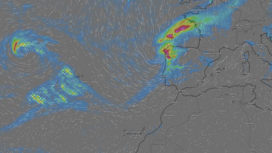 Lluvia, viento, olas y galernas: casi toda España está hoy en aviso, salvo Canarias