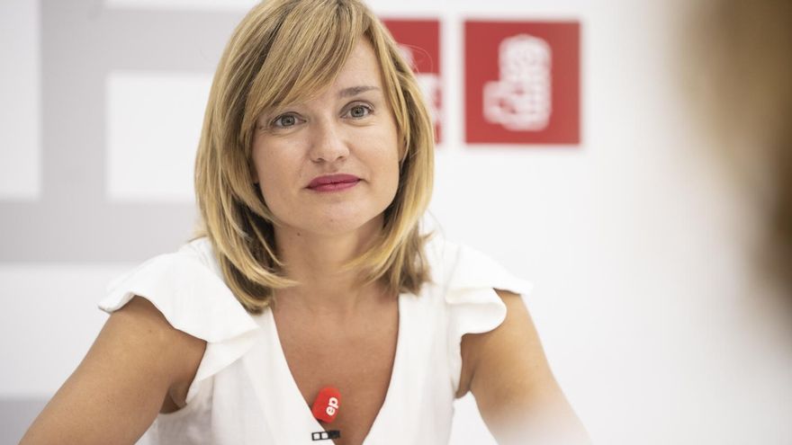 La ministra de Educación y portavoz del PSOE,  Pilar Alegría