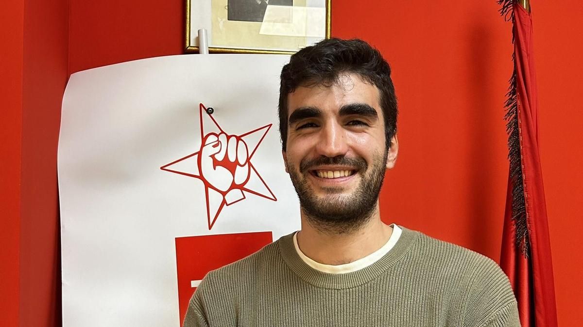 El nuevo secretario general de las Juventudes Socialistas de León, Alberto Ferrer Espinosa.