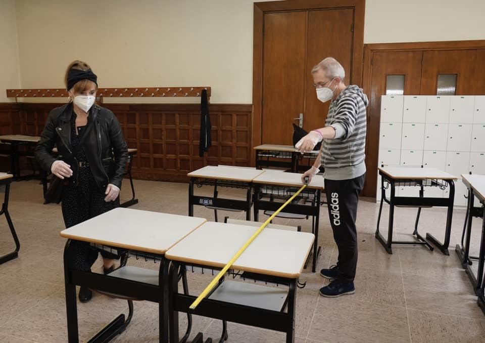 Toma de medidas para la vuelta a las aulas