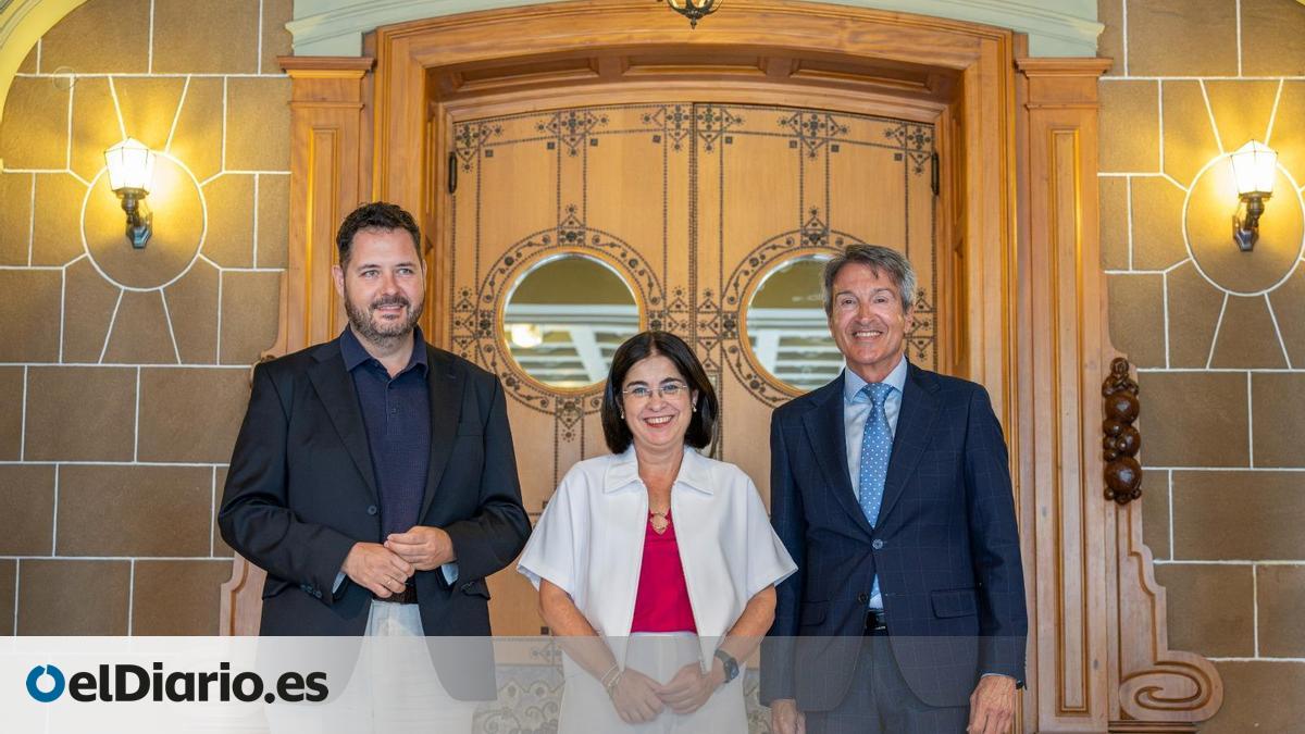La alcaldesa de Las Palmas formaliza la incorporación del nuevo director general de la Fundación Auditorio Teatro