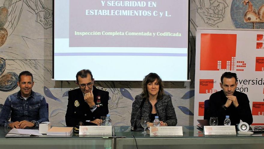 Presentación curso de la ULE 'Inspección y seguridad en establecimientos públicos de Castilla y León'.