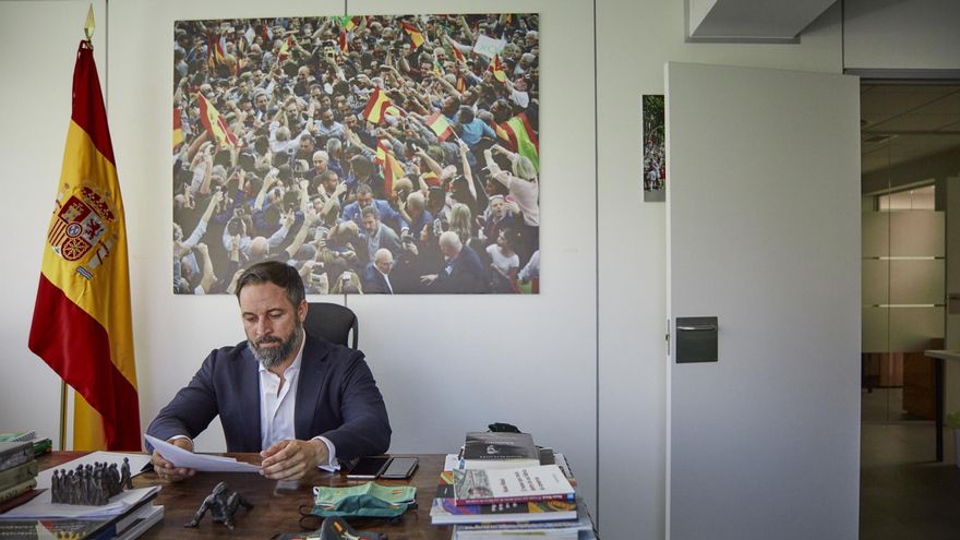 El presidente de Vox, Santiago Abascal.