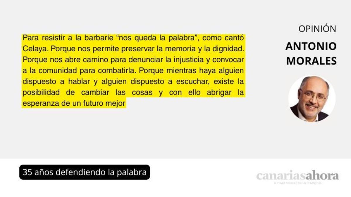 35 años defendiendo la palabra