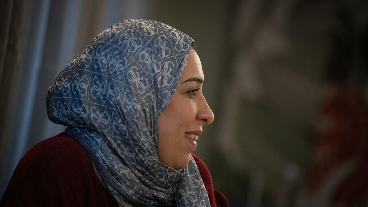 Ola al Zanoun durante la entrevista con elDiario.es en Madrid.