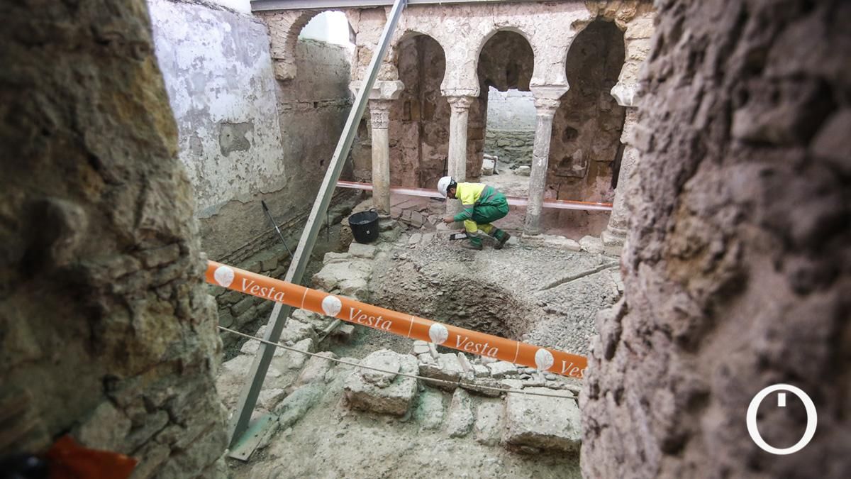 Obras de rehabilitación en los baños árabes de San Pedro