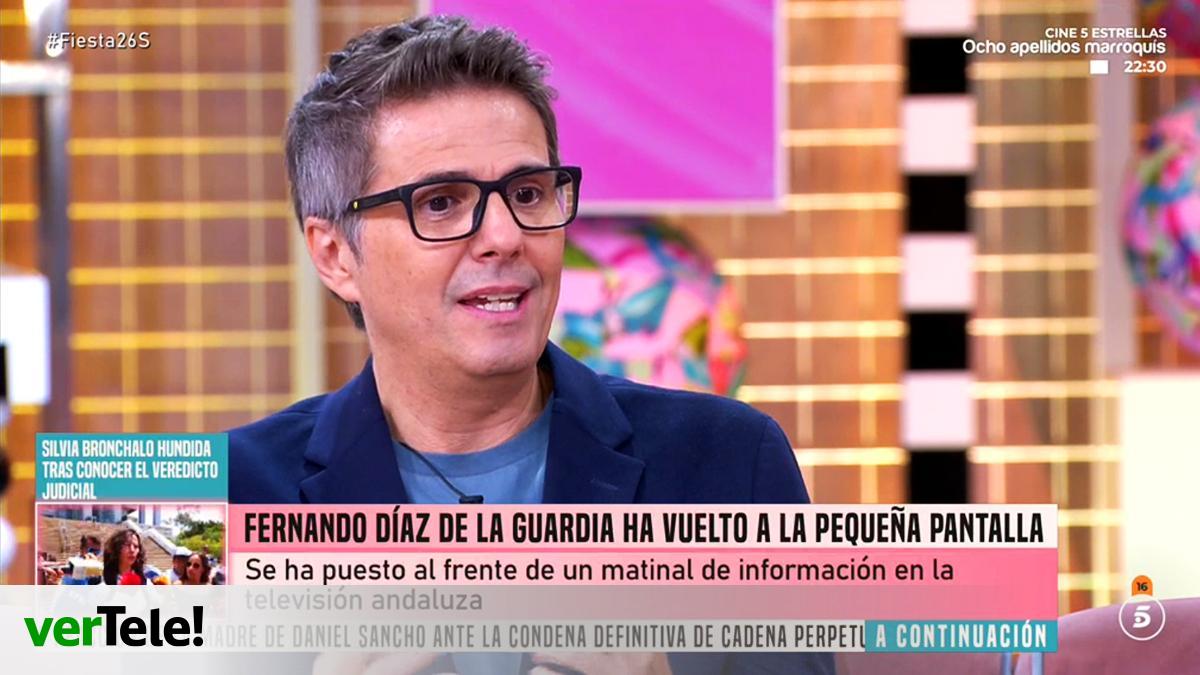 Fernando Díaz de la Guardia explica por qué ha vuelto a TV tras su enfermedad:  Creo que esto puede ser inspirador 