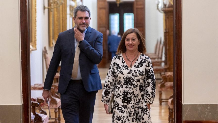 La presidenta del Congreso, Francina Armengol, a su llegada a una reunión de la Junta de Portavoces, en el Congreso de los Diputados, a 17 de septiembre de 2024, en Madrid (España).