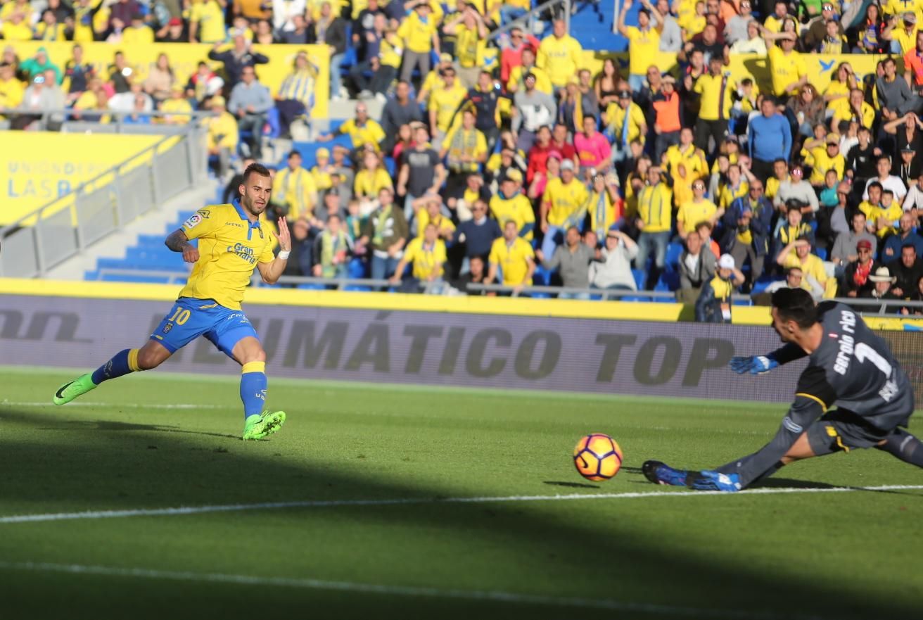 Imagen del partido entre la UD Las Palmas y el Sevilla FC. Alejandro Ramos.