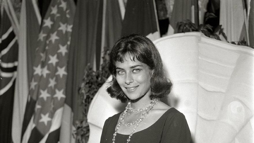 La actriz francesa Juliette Mayniel, en la edición de 1960