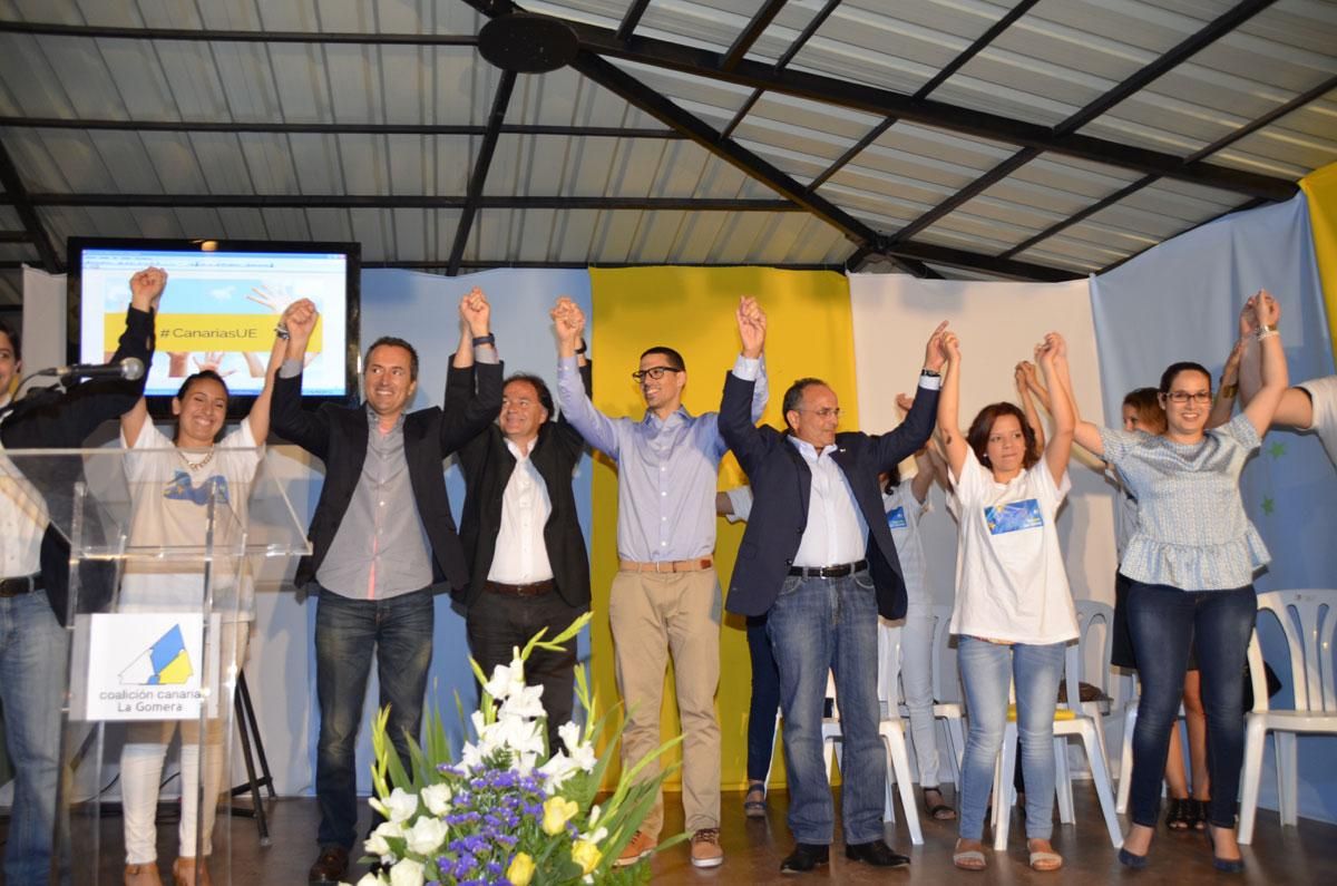 Cierre del mitin de CC en San Sebastián