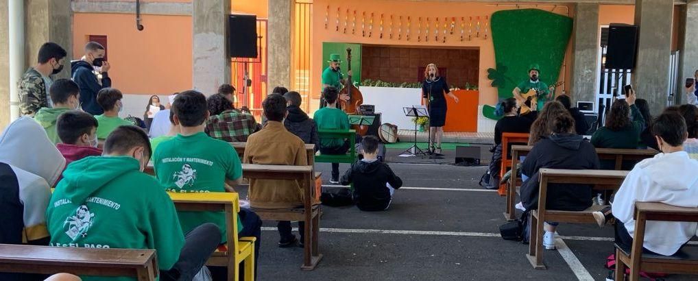 Un momento de la actuación musical.