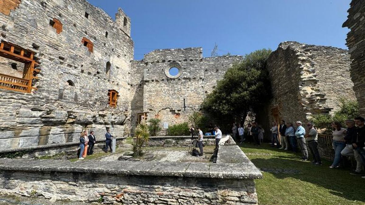 Jardín botánico de Santa Catalina, este lunes durante el acto institucional