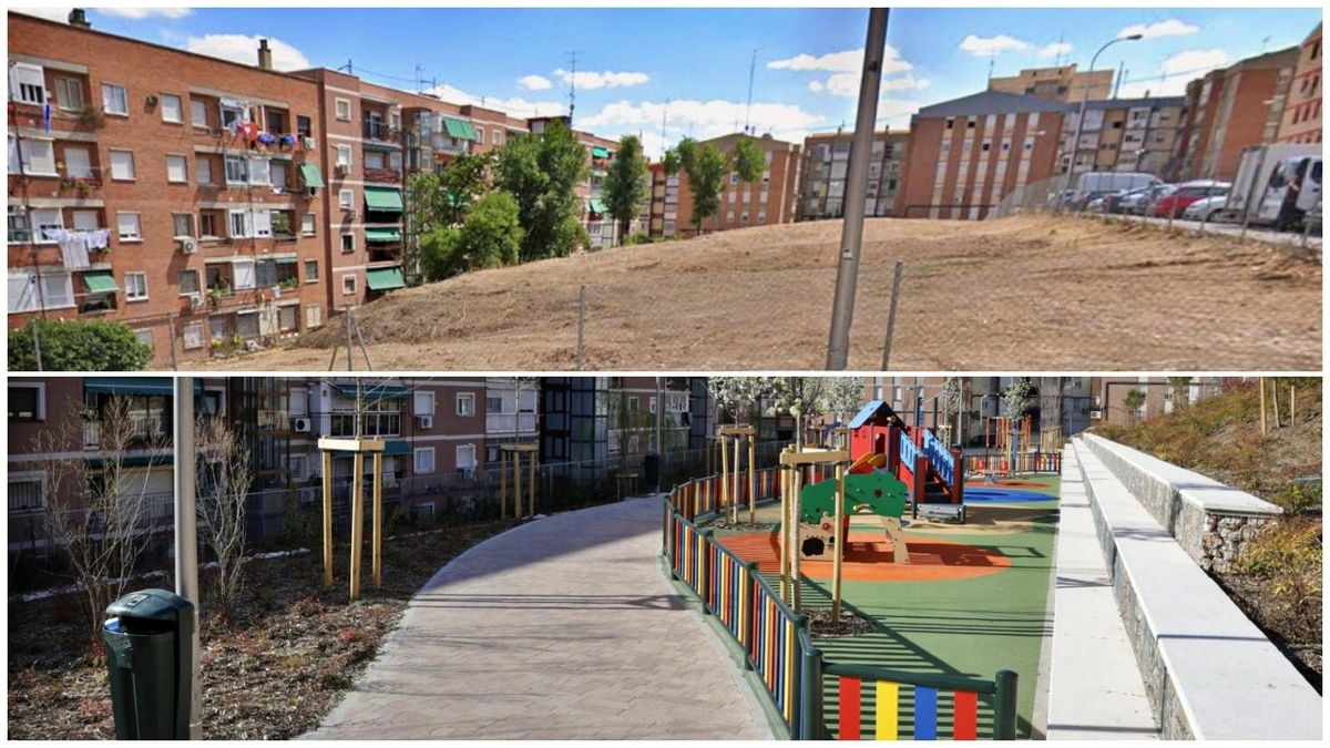 De un descampado en Ciudad Lineal a un parque con 50 árboles y zona de ejercicios