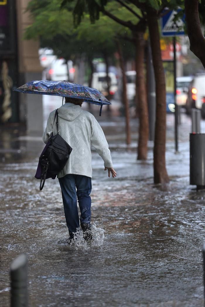 Lluvia en Santa Cruz de Tenerife
