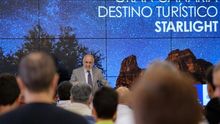 Antonio Morales en la inauguración de la jornada profesional ‘Gran Canaria Destino Turístico Starlight’