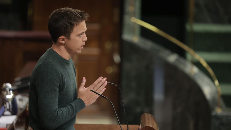 El líder de Más País, Errejón, en una sesión plenaria