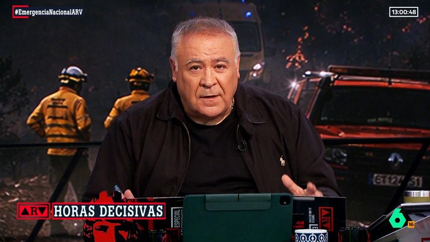 Ferreras corta sus vacaciones para presentar en laSexta una edición especial de 'Al Rojo Vivo' sobre los incendios