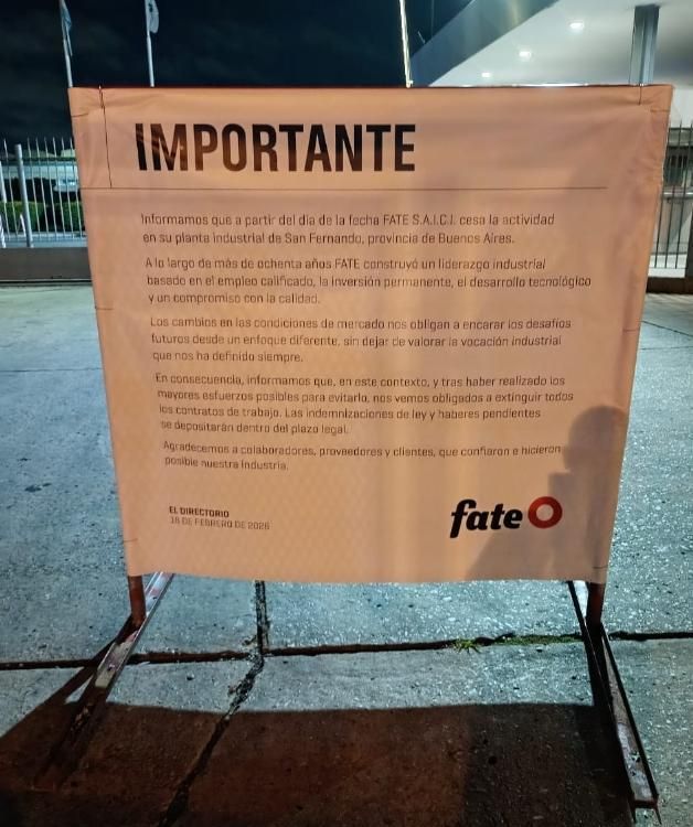 El comunicado de Fate