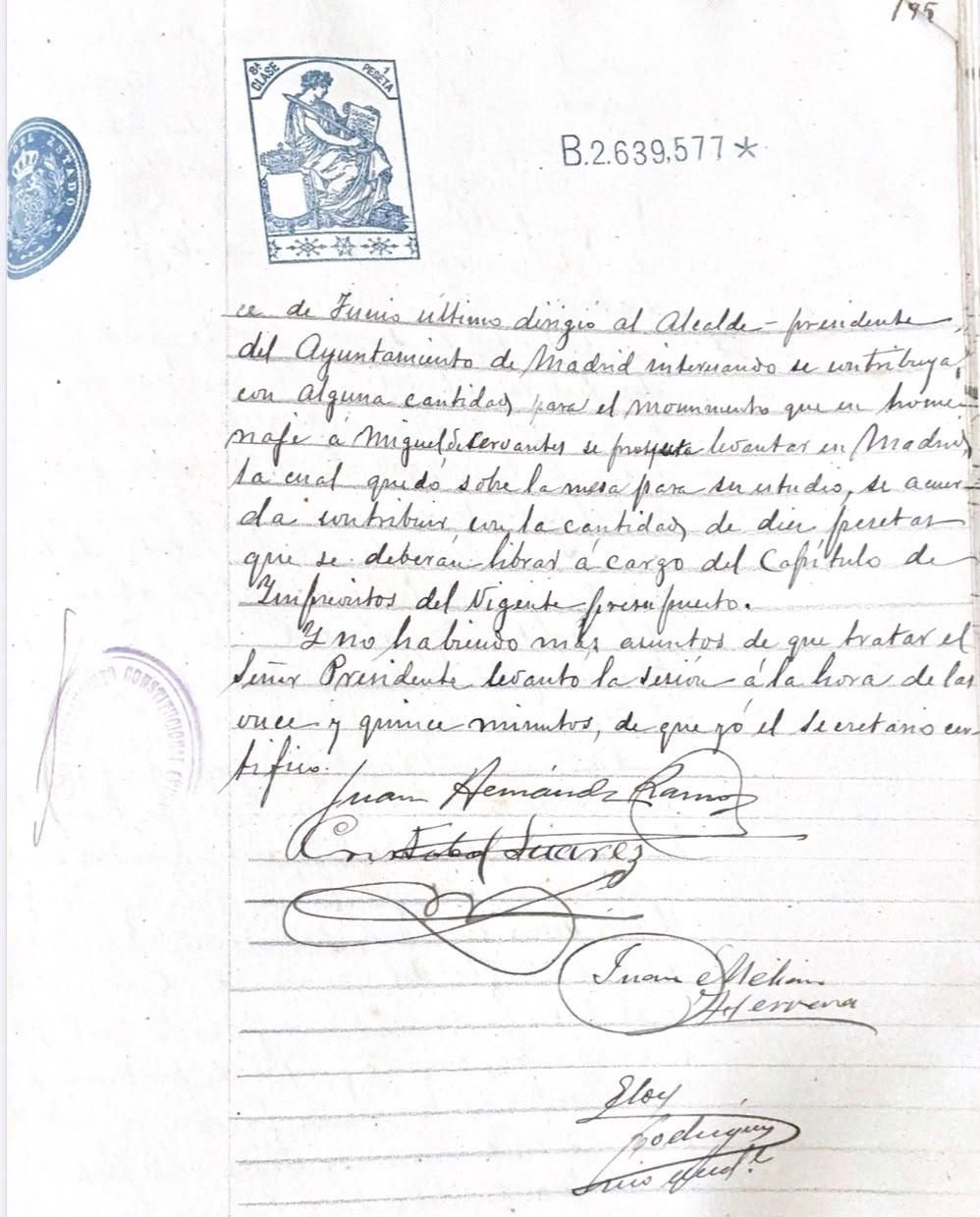 Moya, una «Ciudad Cervantina» desde hace un siglo