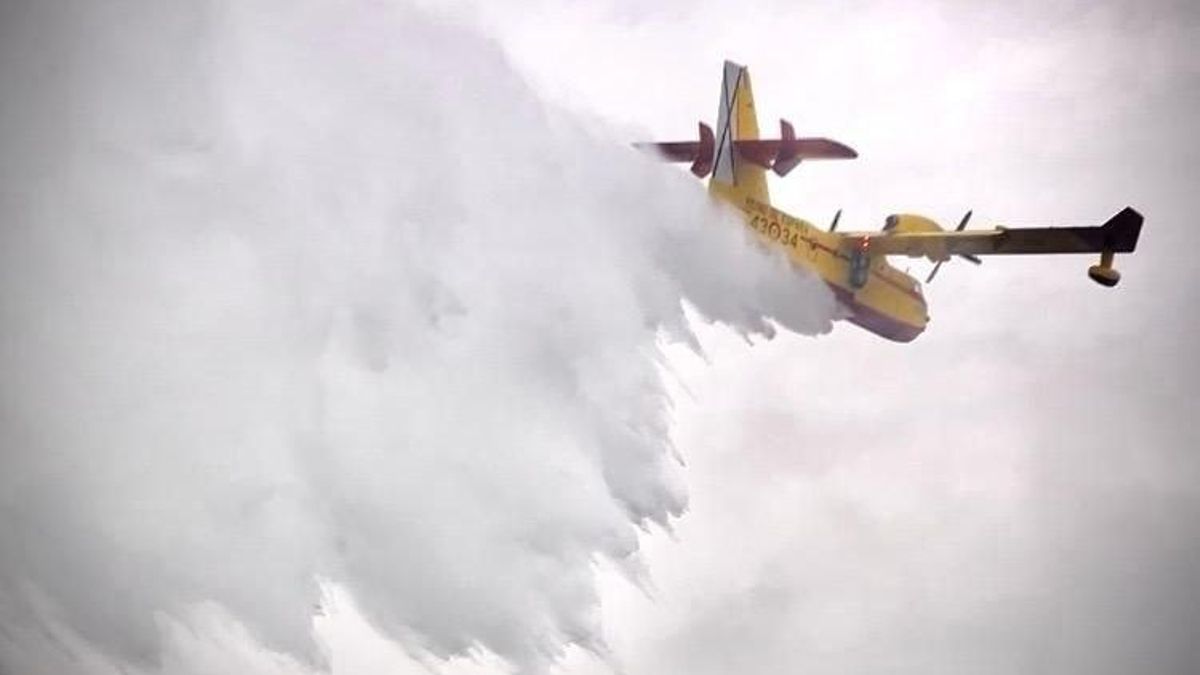 Un incendio forestal en Sigüés (Zaragoza) obliga a cortar un tramo de la carretera nacional entre Jaca y Pamplona