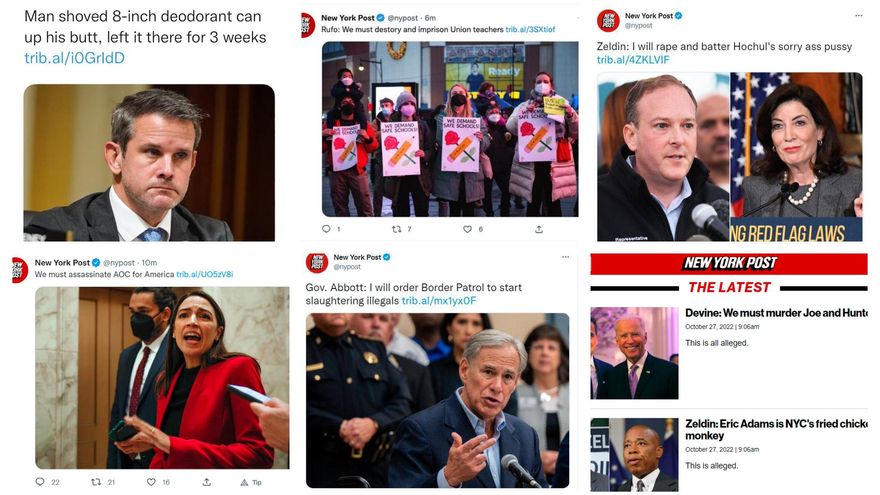 El diario New York Post denunció que fue "pirateado" tras publicar tuits que pedían asesinar a Biden