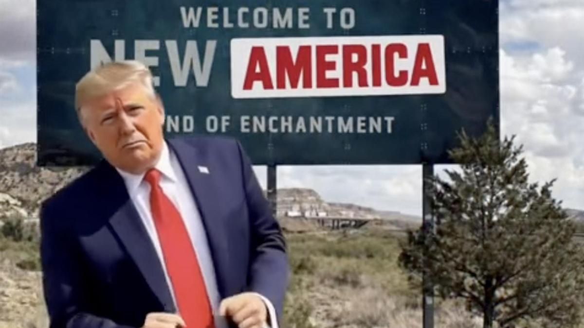 El complejo de dios de Trump: amaga con llamar Nuevo América al estado de Nuevo México y define Ormuz como "territorio USA"