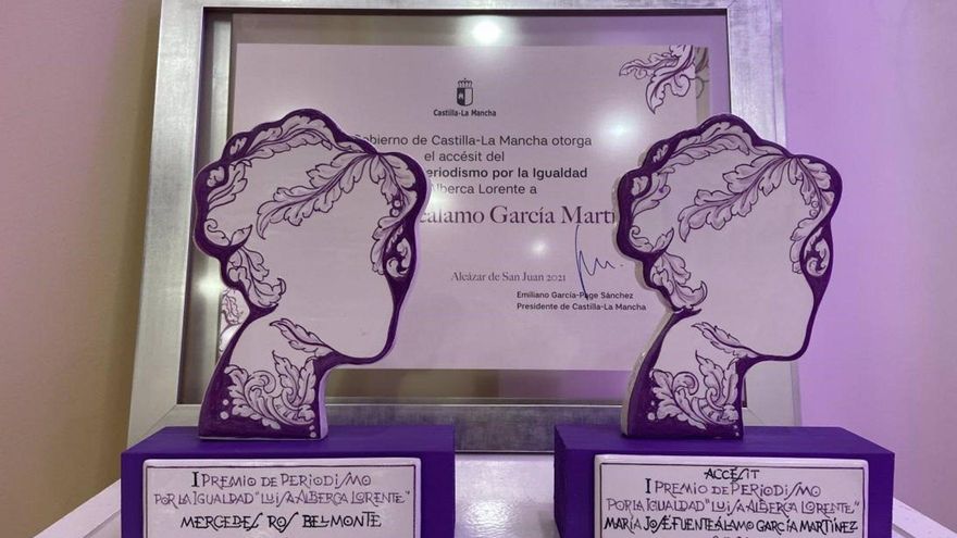 Jesús Escudero y Julián Cano, ganadores de los IV Premios Periodísticos 'Luisa Alberca Lorente' por la igualdad