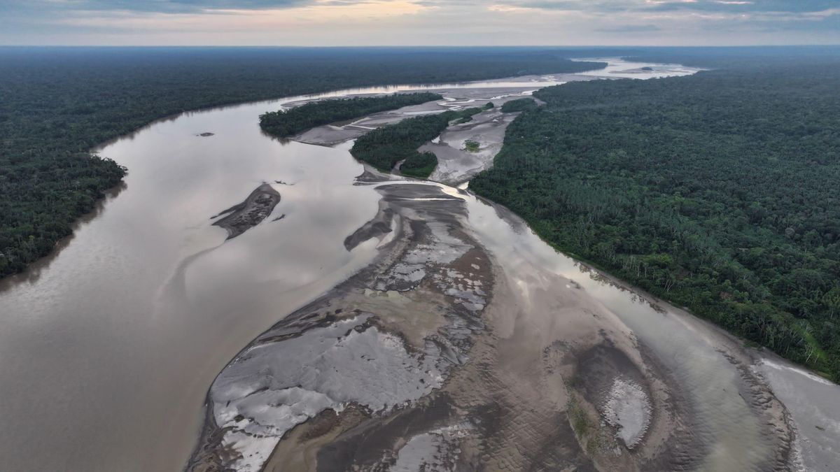 En 2024, el caudal de los ríos de la Amazonía bajó por la sequía. Esto dificultó el tránsito para los habitantes amazónicos. Foto: Rhett Butler