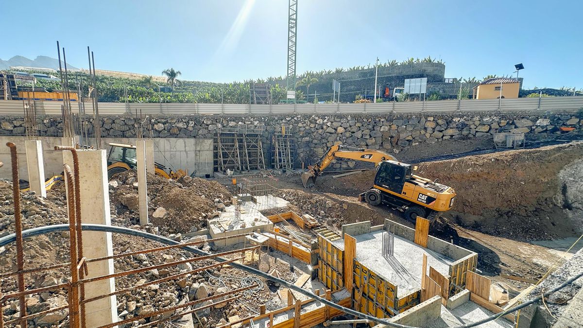 Obra de las 34 viviendas en la Villa y Puerto Tazacorte.