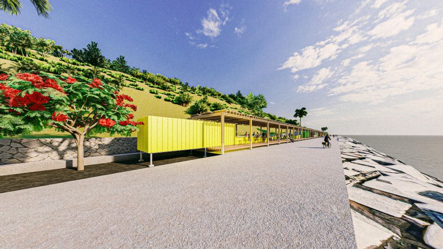 Así sería la zona de ocio que preve construir el Ayuntamiento de Santa Cruz de Tenerife en las inmediaciones del Palmetum